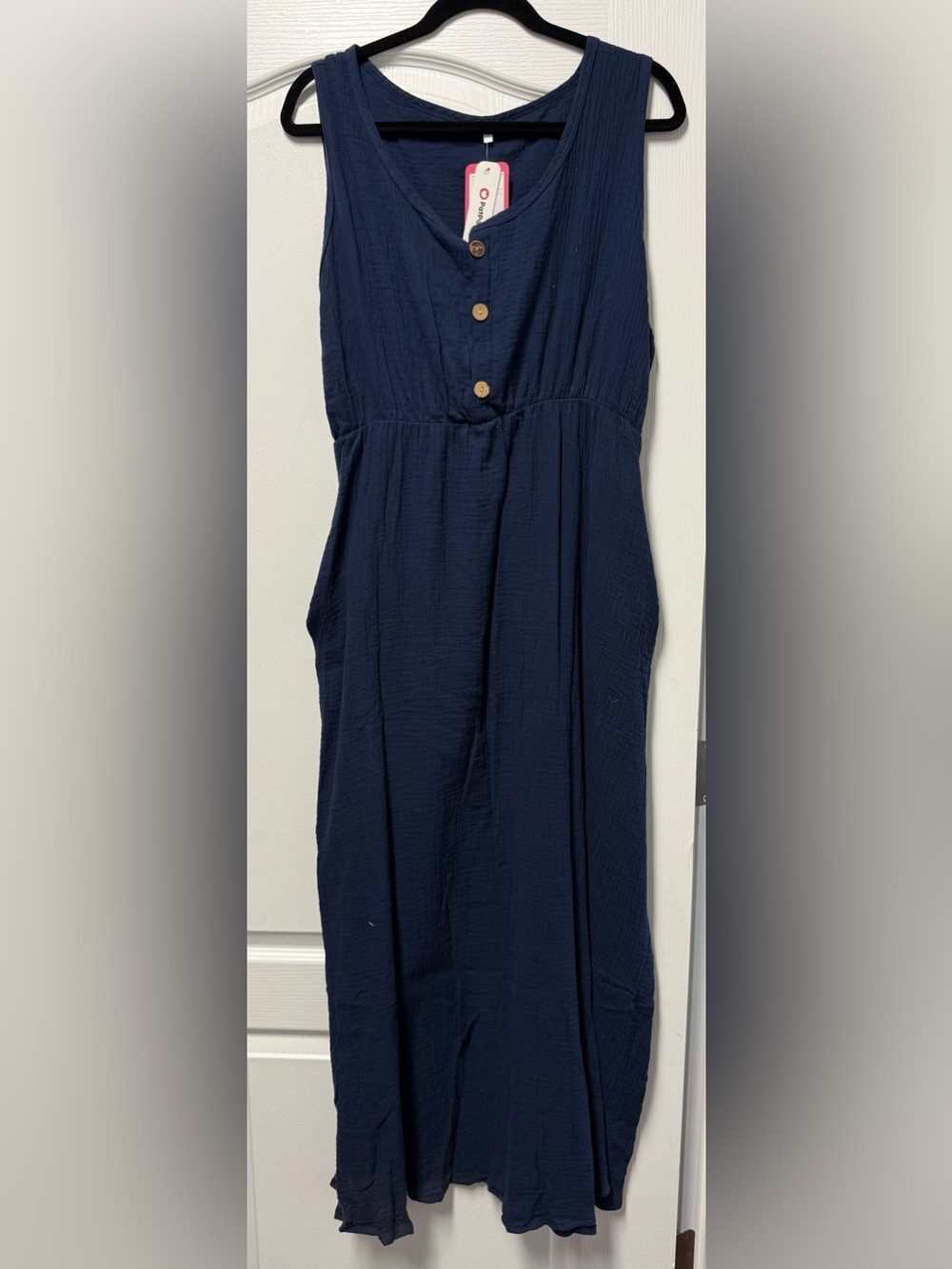 NWT Ladies Navy Blue Dress w/Pockets